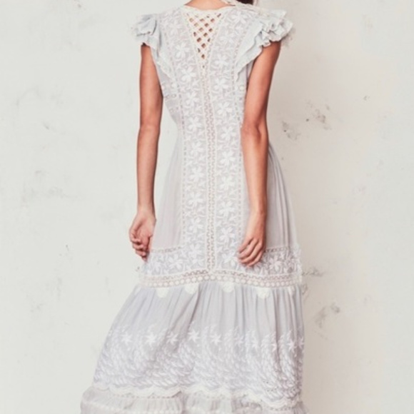 pink and blue flower dress